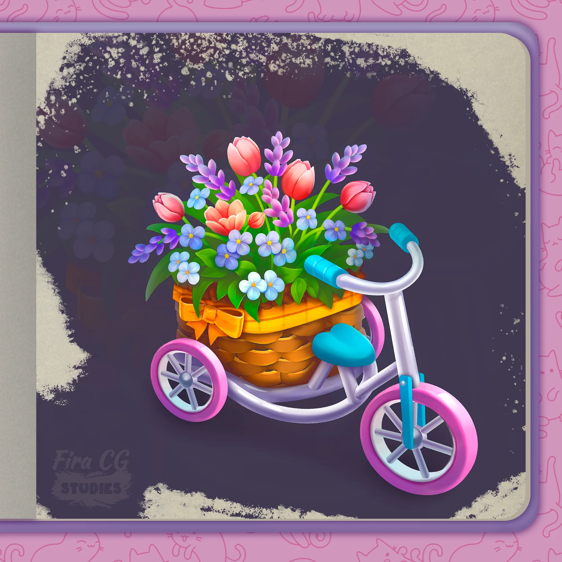 Flower bicycle
